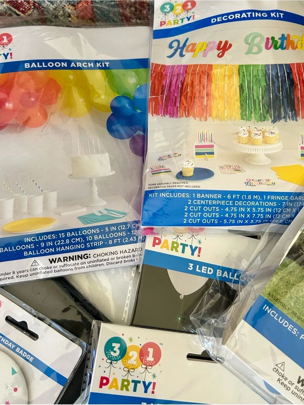 Birthday Decoration Mega Bundle Extravaganza: Banners/Balloons/Arch Kit & More!